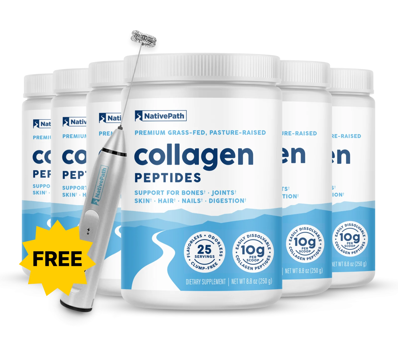 Native Path Collagen Jars GLP1 Frother